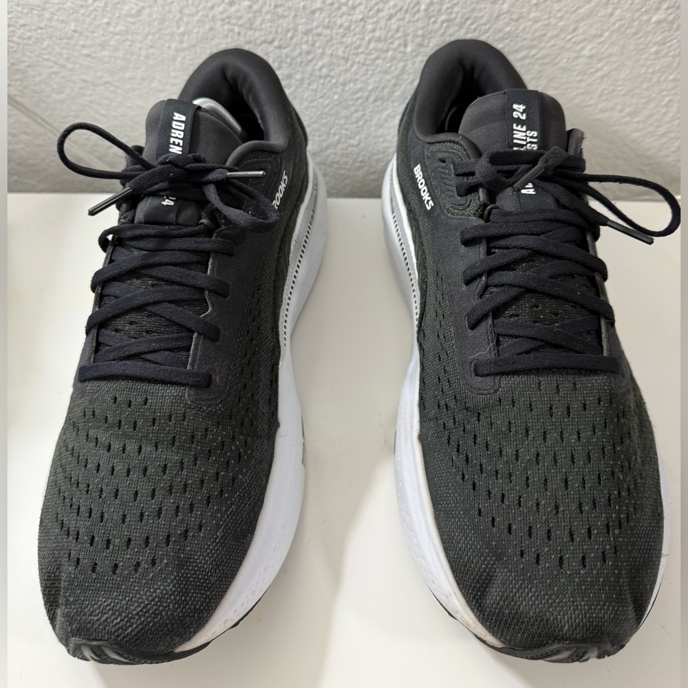Brooks adrenaline 24 Black and White Athletic Sneakers - Picture 4 of 12